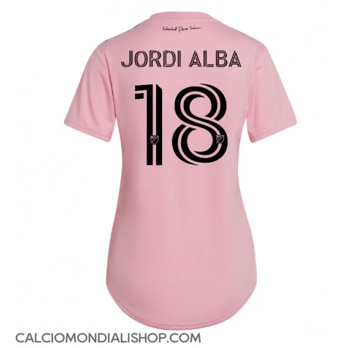 Maglie da calcio Inter Miami Jordi Alba #18 Prima Maglia Femminile 2023-24 Manica Corta
